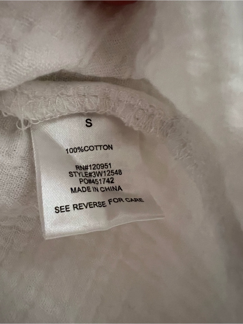 Olive & Oak Cream Cotton Gauze V-Notch Short Sleeve Top - Picture 3 of 3